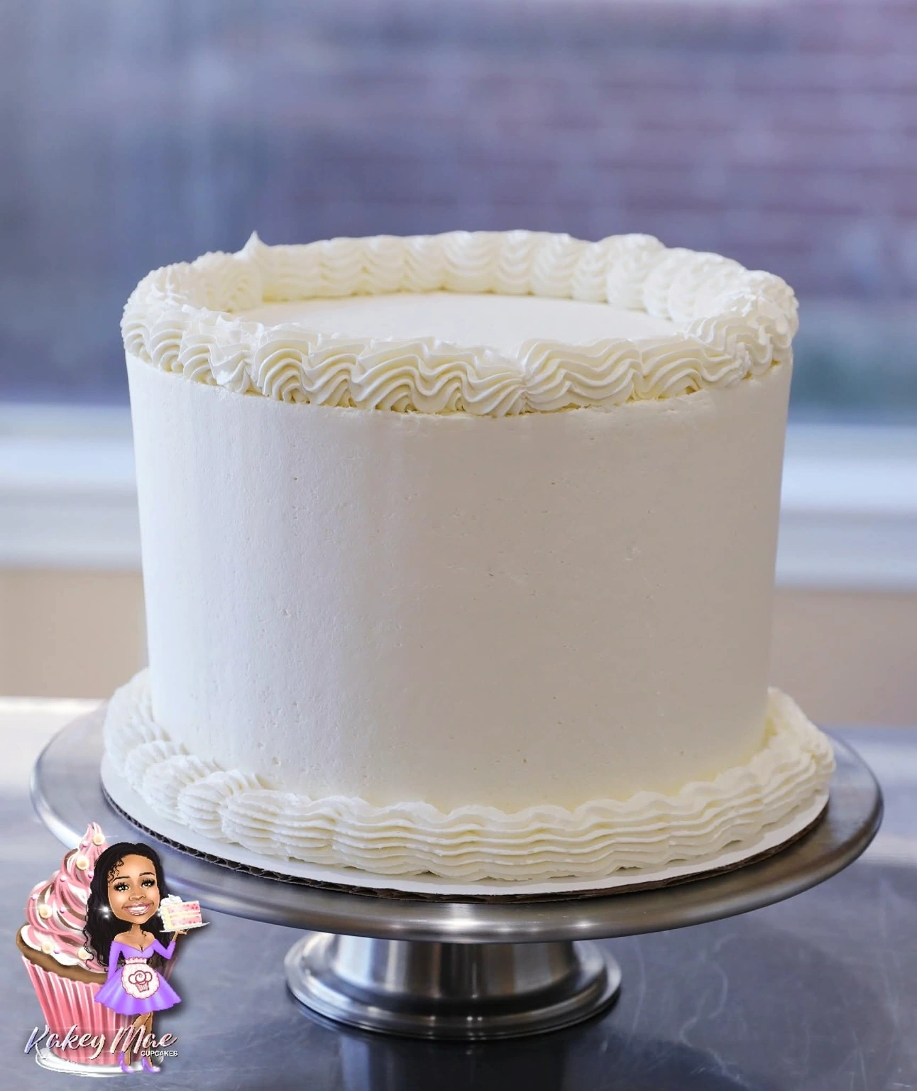 Classic white celebration cake by Kakey Mae