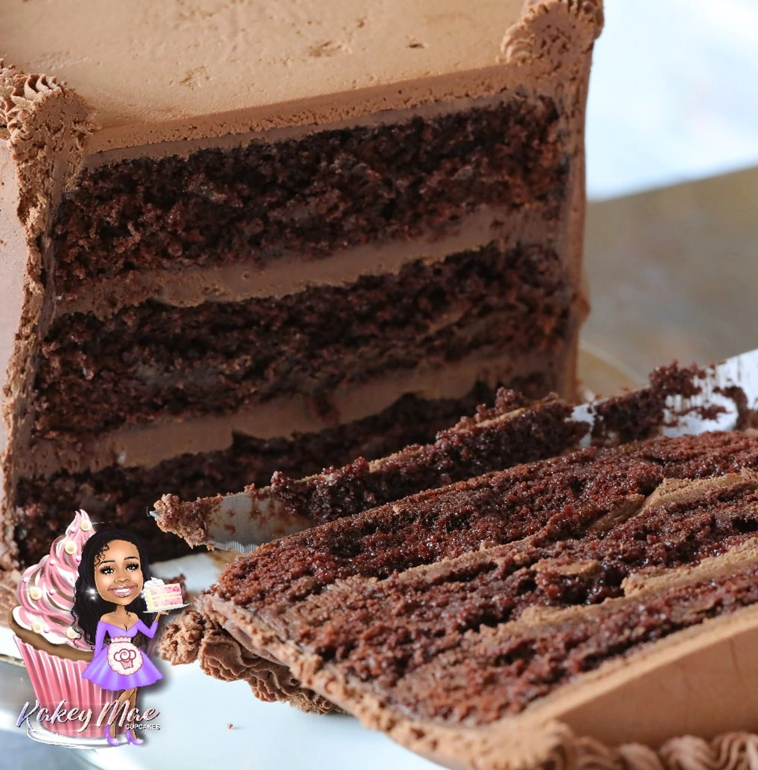 Chocolate layer cake by Kakey Mae