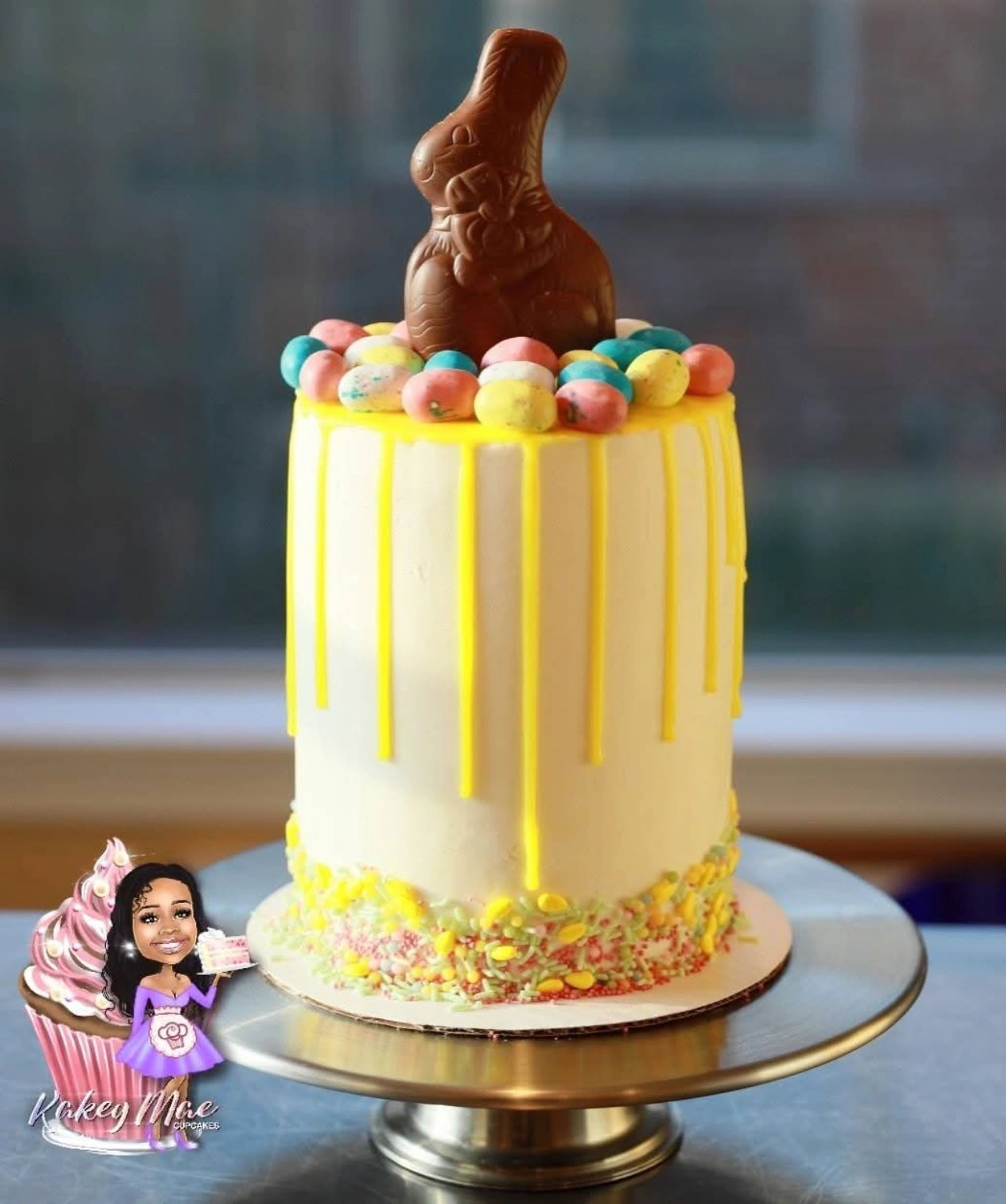Easter bunny drip cake by Kakey Mae