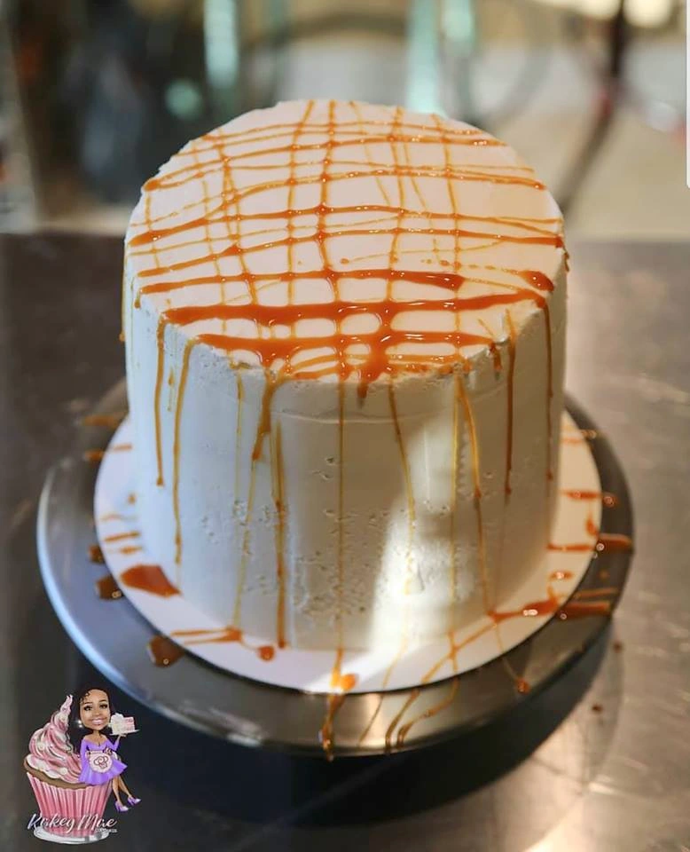 Caramel drizzle celebration cake by Kakey Mae