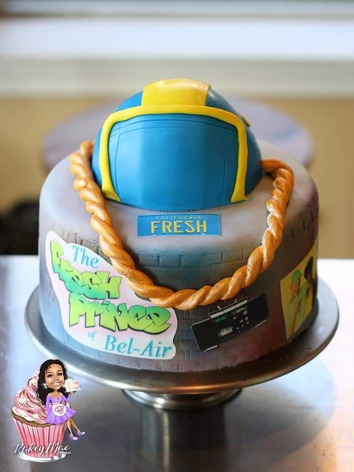 Fresh Prince celebration cake by Kakey Mae